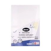 Szkolne artykuły papiernicze - Beniamin Papier wizytówkowy A4 Juta biały 20 kartek - miniaturka - grafika 1