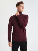 Swetry męskie - Sinsay - Sweter z golfem - czerwony - miniaturka - grafika 1