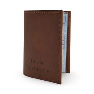 Etui na Dowód Rejestracyjny - Skóra Naturalna - Etui na dokumenty i karty - miniaturka - grafika 1