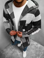 Bluzy męskie - BLUZA MĘSKA Z KAPTUREM SZARA OZONEE N/3501Z - Ozonee - miniaturka - grafika 1