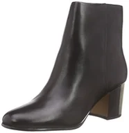 Kozaki damskie - ALDO Umalowane, damskie kozaki z krótką cholewką, czarny - Schwarz Black Leather 97-41 EU - miniaturka - grafika 1