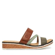 Klapki i japonki damskie - Klapki Rieker V3652-91 Brązowy - miniaturka - grafika 1