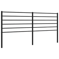 Inne meble do sypialni - Metalowe wezgłowie, czarne, 200 cm - miniaturka - grafika 1