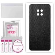 Szkła hartowane na telefon - Folia naklejka skórka strukturalna na TYŁ do Huawei Mate 30 RS Porsche Design -  Plaster Miodu Czarny - apgo SKINS - miniaturka - grafika 1