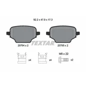 Klocki hamulcowe - Klocki hamulcowe - komplet TEXTAR 2076401 - miniaturka - grafika 1