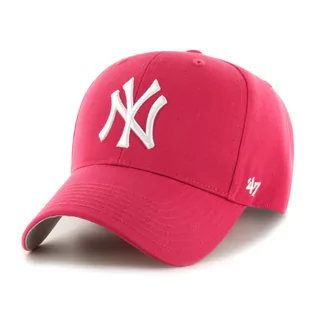 Czapki damskie - Czapka z daszkiem 47 Brand MLB New York Yankees dla dzieci różowa - B-RAC17CTP-BE-KID - grafika 1