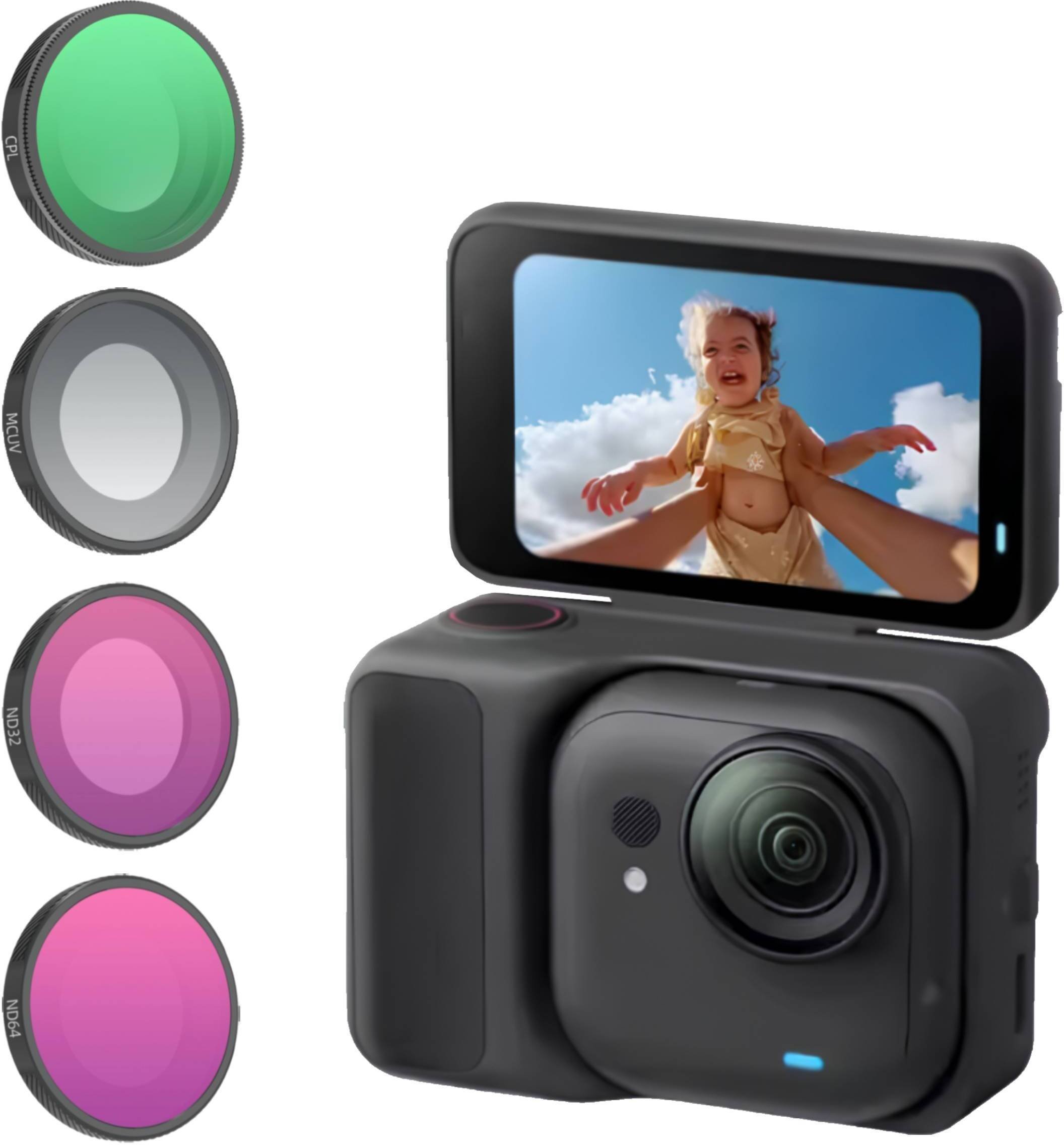 Filtr SunnyLife ZESTAW 4 FILTRÓW MIX DO KAMERY INSTA360 GO ULTRA - CPL / MCUV / ND32 / ND64