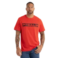 Koszulki sportowe męskie - Pit Bull T-Shirt Koszulka Hilltop Flame Red - miniaturka - grafika 1