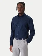 Koszule męskie - Tommy Hilfiger Koszula MW0MW40529 Granatowy Regular Fit - miniaturka - grafika 1