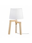 Lampy stojące - Wofi Oświetlenie ABA Lampa stołowa Ciemne drewno, 1-punktowy 8203.01.51.7000 - miniaturka - grafika 1