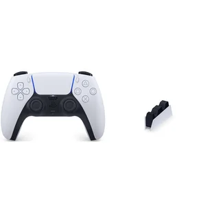 Sony PlayStation 5 Dualsense PAD Kontroler Bezprzewodowy + Stacja ładowania - Akcesoria do Playstation - miniaturka - grafika 1
