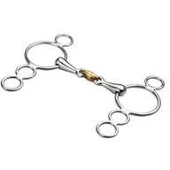 Akcesoria jeździeckie - Wędzidło PESSOA wielokrążek podwójnie łamane START - miniaturka - grafika 1