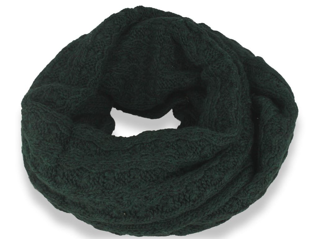 Ciepły komin włoska produkcja zielony