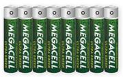 Baterie i akcesoria - Baterie Megacell Ultra Green R03 AAA (taca) 8 sztuk - miniaturka - grafika 1