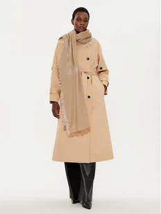 Weekend Max Mara Szal Flores 2515541064600 Brązowy - Apaszki i szaliki damskie - miniaturka - grafika 1