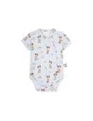 Body dla niemowląt - Bonjour Cherie Body niemowlęce rozpinane krótki rękaw bawełna organiczna Rayan, Rozmiar: 56 - miniaturka - grafika 1