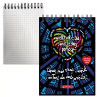 Etykiety samoprzylepne i bloki etykiet - Notes kołonotatnik WOŚP w kratkę A6 40 str HERLITZ - miniaturka - grafika 1