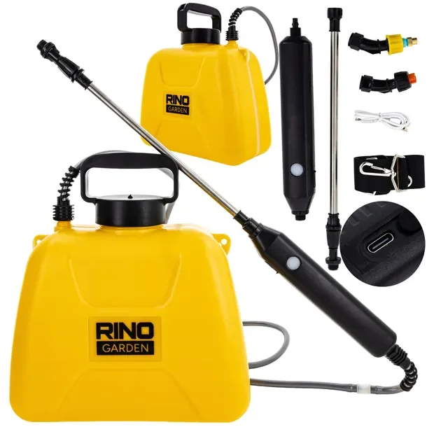 Opryskiwacz Akumulatorowy Ogrodowy 5l Elektryczny Ogrodowy Rino Zestaw