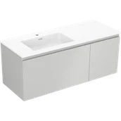 Szafki łazienkowe - Mexen Orio szafka łazienkowa 120 cm z umywalką Otis lewą, 1S, 1D, szara mat/biała mat - 91A13-12047-3-BBFF62-W18L01 - miniaturka - grafika 1