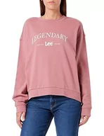 Bluzy damskie - Lee Legendary SWS bluza damska, Dark Mauve, M - miniaturka - grafika 1