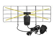 Anteny TV - Antena DVB-T siatkowa pokojowa z zasilaczem regulowanym. (1LM) - miniaturka - grafika 1