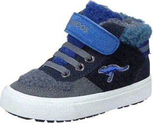 KangaROOS Kavu Shady Fur EV Sneakersy dla chłopców, uniseks, granatowe/wielokolorowe, 30 EU, Dk Navy Multi, 30 EU - Buty dla chłopców - miniaturka - grafika 1