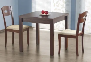 Stół kwadratowy rozkładany ciemny orzech E0-E51 - Stoły - miniaturka - grafika 1