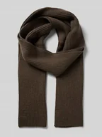 Apaszki i szaliki męskie - Szal z czystej wełny z efektem dzianiny - miniaturka - grafika 1