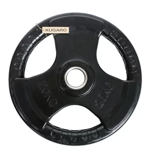 Obciążenie olimpijskie gumowane Kugaro UNDERFIT 20 kg - Obciążenia - miniaturka - grafika 1