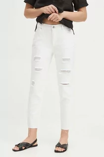 Spodnie damskie - Medicine jeansy bawełniane damskie kolor biały - grafika 1