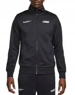 Bluzy męskie - NIKE CZARNA BLUZA MĘSKA Z ZAMKIEM I LOGO Z PRZODU M KTB - miniaturka - grafika 1