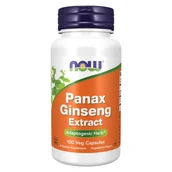 Suplementy naturalne - Now® Foods NOW Panax Ginseng (żeń-szeń), 500 mg, 100 kapsułek - miniaturka - grafika 1