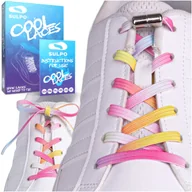 Akcesoria obuwnicze - Sznurowadła bez wiązania elastyczne z zapinkami pastelowe - miniaturka - grafika 1