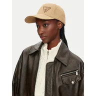 Czapki męskie - Czapka z daszkiem Guess AM9464 POL01 Beżowy - miniaturka - grafika 1