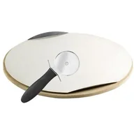 Akcesoria do grilla - KAMIEŃ DO PIZZY Z ALUMINIOWĄ TACKĄ AE501 - miniaturka - grafika 1