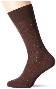 Hackett London Męskie skarpety Classic Polka Dot, 8DDBROWN/WHITE, Large - Skarpetki męskie - miniaturka - grafika 1
