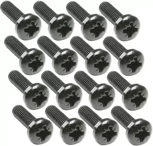 Adam Hall 19" Parts 5410 BLK - Śruba krzyżakowa M6 x 16, czarna 100szt. 5410BLK - Inne akcesoria muzyczne - miniaturka - grafika 1