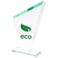 Gadżety dla kibiców - Trofeum szklane grawerowane + wypełnienie farbą - miniaturka - grafika 1