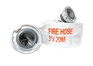 Inne akcesoria do nawadniania - Wąż strażacki do wody 3 cale 75mm 20m Gumowany SILVER - miniaturka - grafika 1