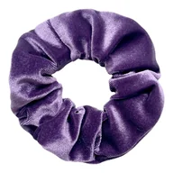 Ozdoby do włosów - Gumka do Włosów Fioletowa Welurowa Duża Wygodna i Bezpieczna dla Włosów - miniaturka - grafika 1