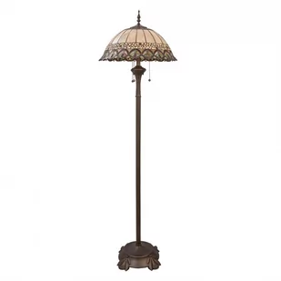 CLAYRE&EEF Clayre&Eef FRIEDA - lampa stojąca z kloszem w stylu Tiffany - Lampy stojące - miniaturka - grafika 1