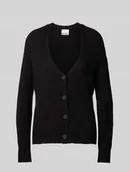 Swetry damskie - Kurtka z dzianiny z dodatkiem wełny z alpaki model ‘Kamara’ - miniaturka - grafika 1