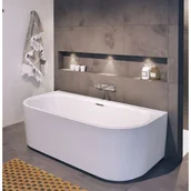 Wanny - Riho Desire Back2Wall wanna wolnostojąca 184x84 cm przyścienna biały błyszczący B089001005 - miniaturka - grafika 1