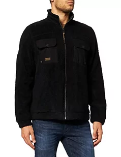 camel active Męska kurtka z dzianiny 4093216F17, asfaltowy, XXL - Kurtki męskie - miniaturka - grafika 1