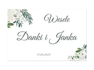 Wesele i ślub - Plakat Weselny personalizowany - 90x60 cm - miniaturka - grafika 1