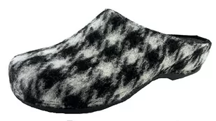 Berkemann Kapcie damskie Fabia, czarno-biały, 40 2/3 EU - Kapcie damskie - miniaturka - grafika 1
