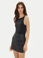 Koszulki i topy damskie - Pieces Top Anora 17148788 Czarny Regular Fit - miniaturka - grafika 1