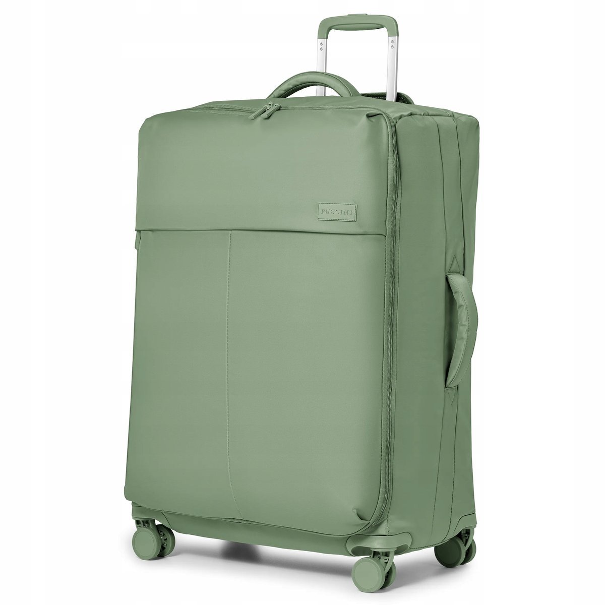 PUCCINI Walizka Podróżna Duża Miękka Materiałowa Nylon EM50251A-5A Zielona