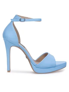Nine West Sandały WFA2733-2 Niebieski - Sandały damskie - miniaturka - grafika 1