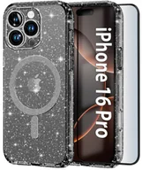 Etui i futerały do telefonów - Etui do Apple iPhone 16 Pro BROKATOWE do MagSafe CLEAR SHINE Szkło na ekran - miniaturka - grafika 1